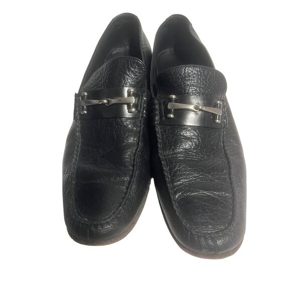 Gambinelli Made in Colombia size 42 black leather loafers - Picture 1 of 8